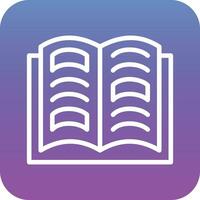 Open Book Vector Icon