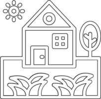 Home Landscape Vector Icon