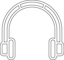 icono de vector de auriculares