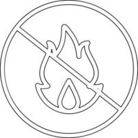 No Fire Vector Icon