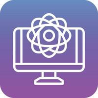 Quantum Computing Vector Icon