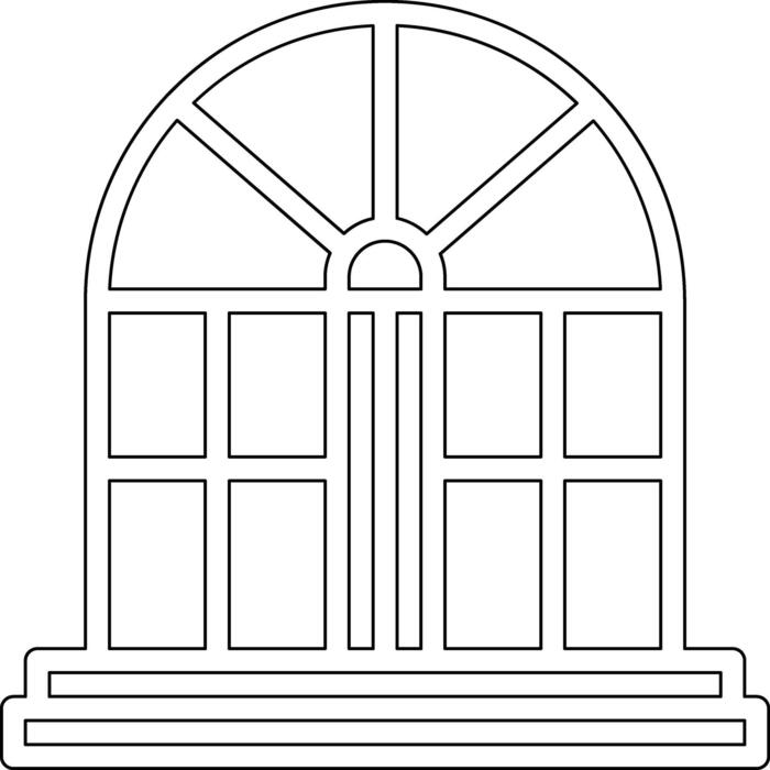 Window Outline Outline Vector Art, Icons, and Graphics for Free Download