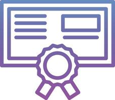 icono de vector de certificado