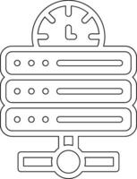 base de datos velocidad vector icono