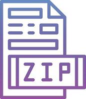 Zip File Vector Icon