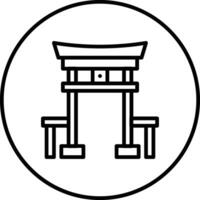 Torii Gate Vector Icon