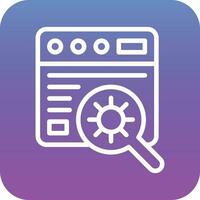 Website Bug Vector Icon