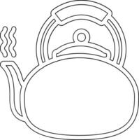 té maceta vector icono