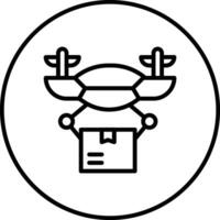 Drone Delivery Vector Icon