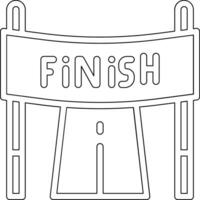 Finish Line Vector Icon