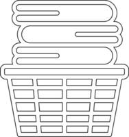 Clothes Basket Vector Icon