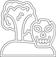 Skull Island Vector Icon