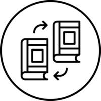 Book Exchange Vector Icon