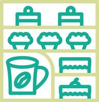 Cafe Showcase Vector Icon