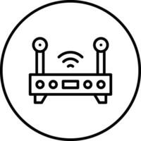 icono de vector de enrutador wifi