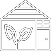 Green House Vector Icon