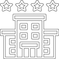 4 Star Hotel Vector Icon