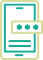 Mobile Password Vector Icon