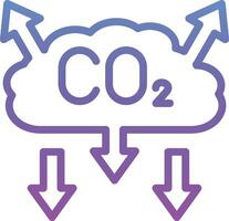 co2 contaminación vector icono