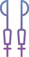 Ski Sticks Vector Icon