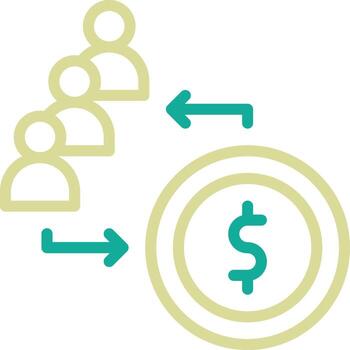 icono de vector de conversión