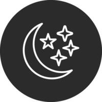 estrella y creciente Luna vector icono