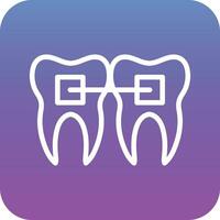 Tooth Braces Vector Icon