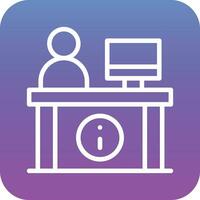 Information Desk Vector Icon