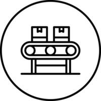 Automatic Conveyor Vector Icon