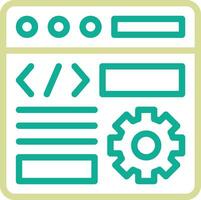 código ajustes vector icono