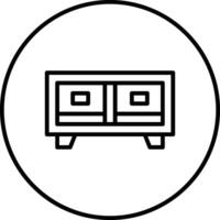 TV Stand Vector Icon