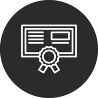 icono de vector de certificado