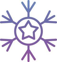 icono de vector de copo de nieve