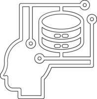 inteligente datos vector icono