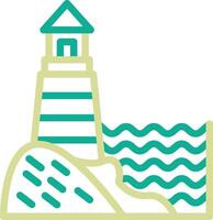 Lighthouse Landscape Vector Icon