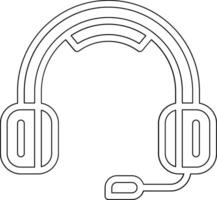 icono de vector de auriculares