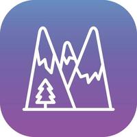 Mountains Landscape Vector Icon