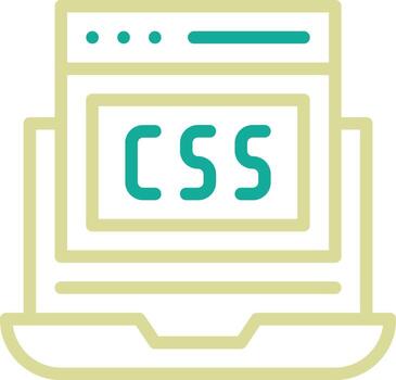 css código vector icono