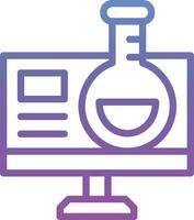 Online Chemistry Vector Icon