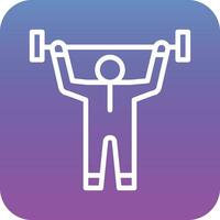 Weight Lifting Vector Icon