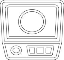 Electronic Weight Scale Vector Icon