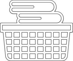 Laundry Basket Vector Icon