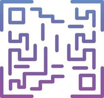 icono de vector de código qr