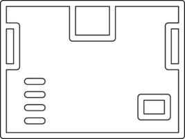 carga caja vector icono