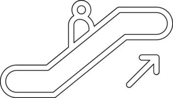 icono de vector de escalera mecánica