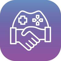 Game Handshake Vector Icon