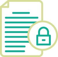 Document Security Vector Icon