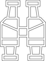 Army Bicoculars Vector Icon