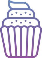 Wedding Cupcake Vector Icon