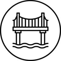 icono de vector de puente